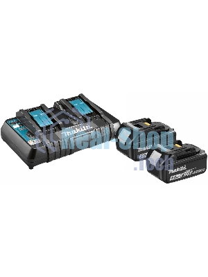 Аккумулятор+з\у Makita 191L75-3DC18RD-1шт+BL1850B-2шт,18В,5.0А·ч,Li-ion,кор