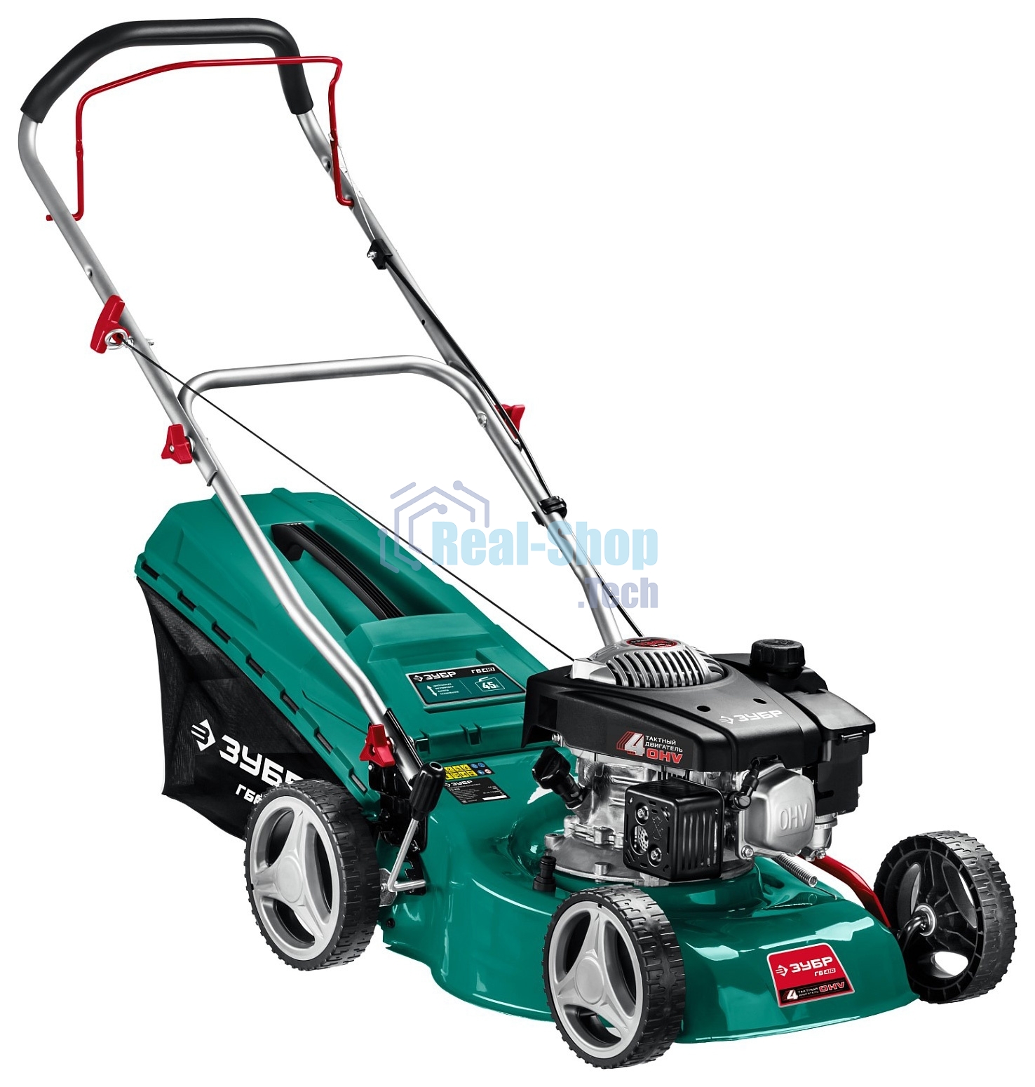 Газонокосилка Зубр 410 мм 3.5 л.с бензиновая