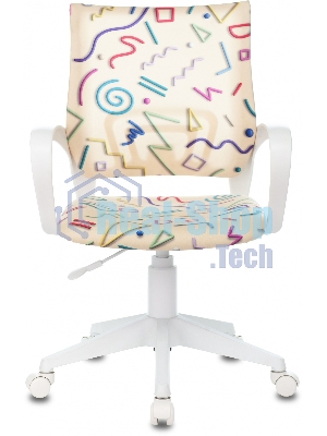 Кресло Бюрократ BuroKIDS 1 W Sticks 02 песочный, ткань, 120 кг