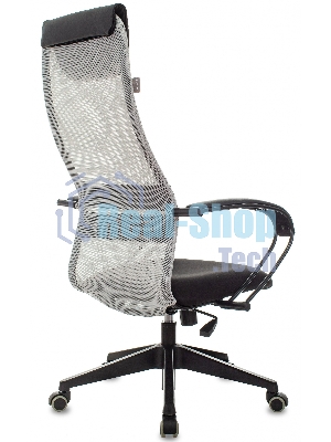 Кресло Бюрократ CH-607 TW-02 светло-серый, сетка, подголовник