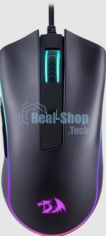 Мышь проводная Redragon Cypher, черный, 12800 dpi, USB, кнопки - 7