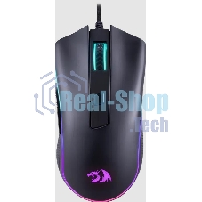 Мышь проводная Redragon Cypher, черный, 12800 dpi, USB, кнопки - 7