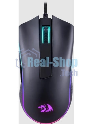 Мышь проводная Redragon Cypher, черный, 12800 dpi, USB, кнопки - 7