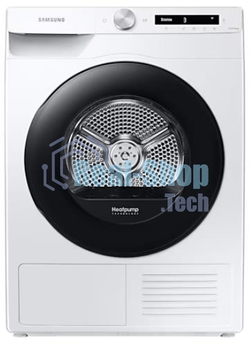 Сушильная машина Samsung DV90T5240AW/LP белый, 9 кг, сушка - тепловой насос, программ - 14, 60 x 85 x 65 см