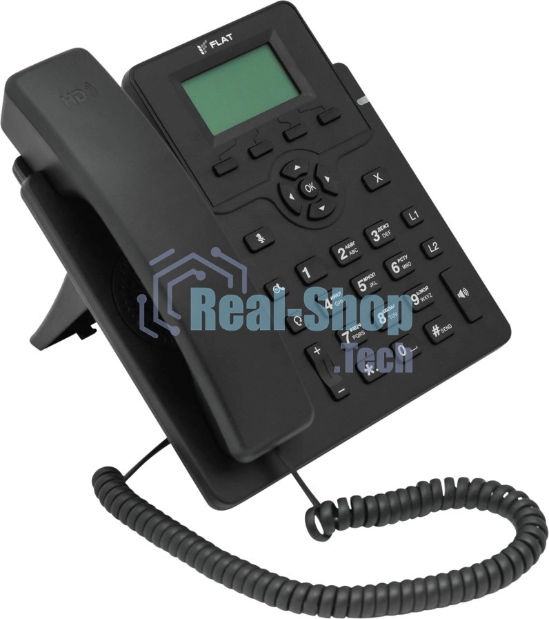 Телефон IP Флат Flat-Phone-C10 черный