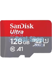 Флеш карта microSD 128Gb SanDisk microSDXC Class 10 Ultra UHS-I A1 140Mb/s
