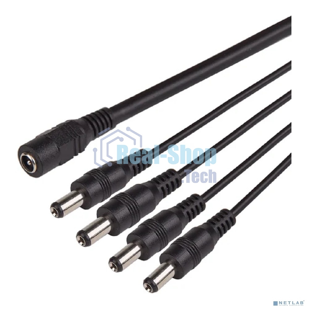 Разветвитель питания Rexant на 4 разъема 2,1х5,5 мм