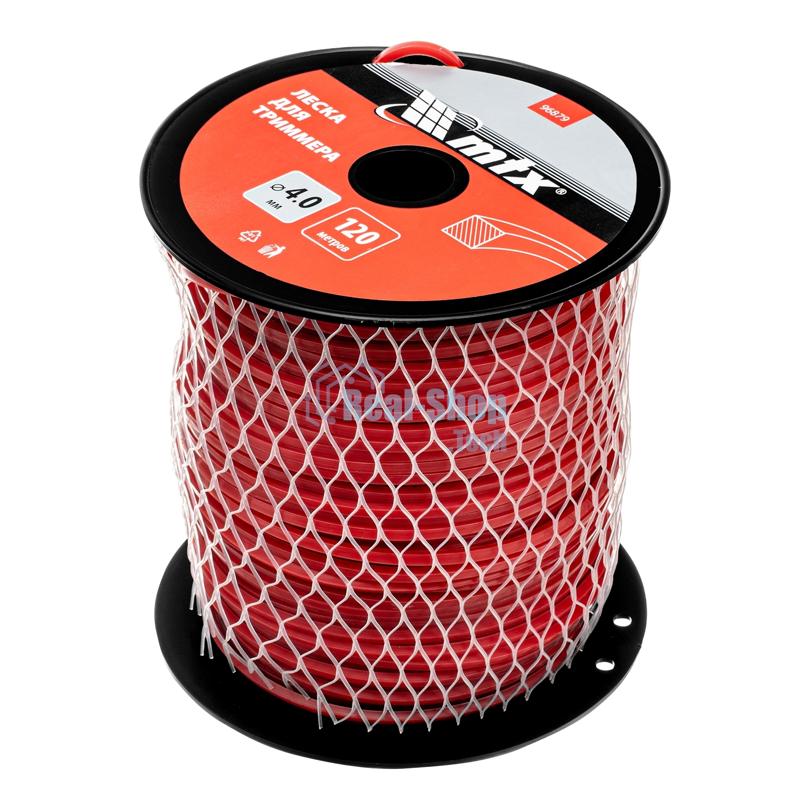 Леска для триммера MTX квадрат 4,0 мм х 120 м, на катушке