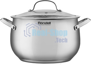 Кастрюля Rondell Calypso RDS-1672 5.8 л. d=22 см (с крышкой) сталь