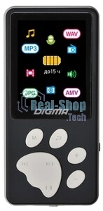 Плеер Hi-Fi Flash Digma S4 8Gb черный/серый/1.8