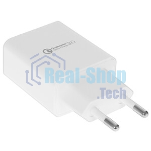 Сетевое зарядное устройство Cablexpert MP3A-PC-16, QC 3.0, 100/220V - 1 USB порт 5/9/12V, белый