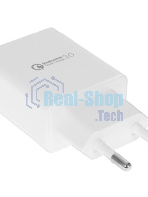 Сетевое зарядное устройство Cablexpert MP3A-PC-16, QC 3.0, 100/220V - 1 USB порт 5/9/12V, белый