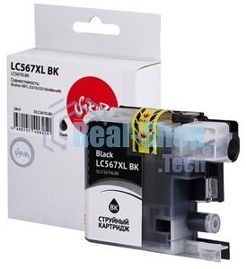 Картридж струйный Sakura LC567XLBK для Brother, черный, 28 мл., 1500 к.