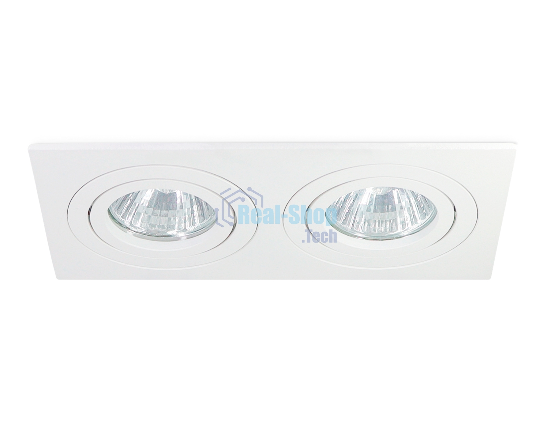 Встраиваемый поворотный точечный светильник Ambrella light TN102626/2 WH белый GU5.3 175*95*28