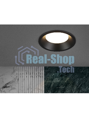 TN6759 BK черный IP44 GX53 max 15W D105*33