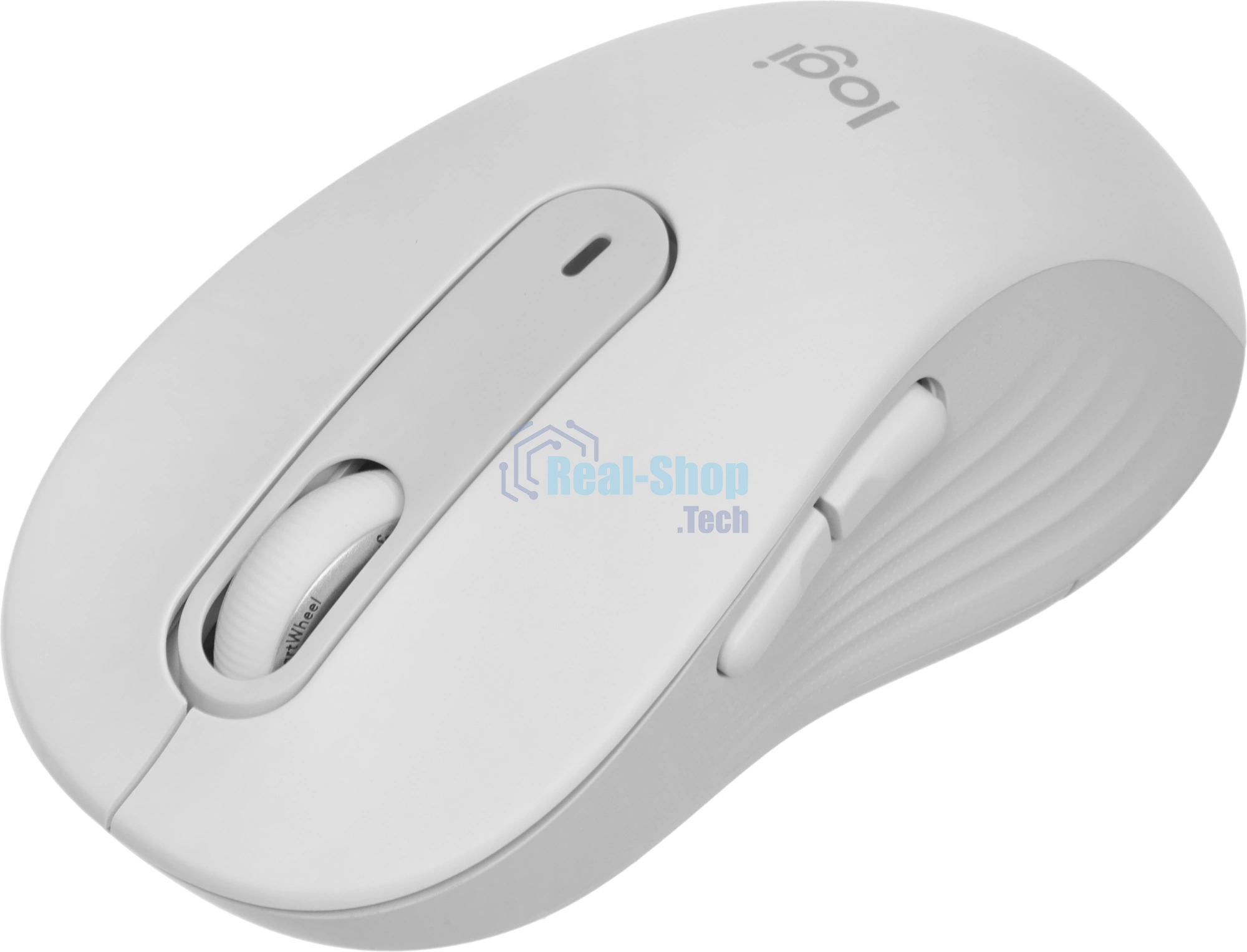 Мышь беспроводная Logitech Signature M650 L белый, 4000 dpi, радиоканал, Bluetooth, USB, кнопки - 5
