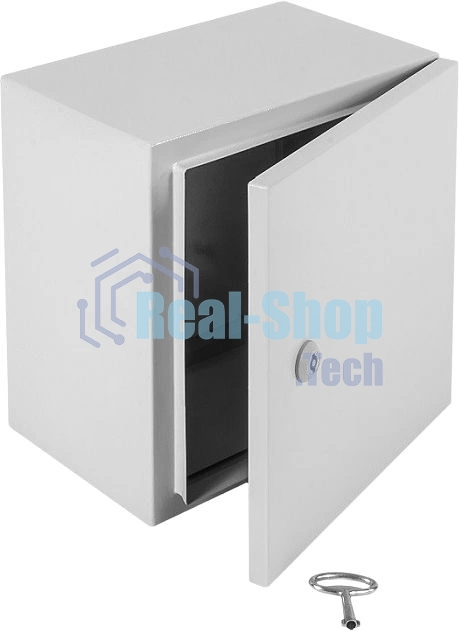 Шкаф электротехнический настенный Elbox EMW, IP66, 400х400х150 мм (ВхШхГ), дверь: металл, металл, серый
