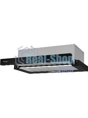 Вытяжка каминная Weissgauff TEL 600 Black Glass черный, 60 см, 600 куб. м/ч, 46 дБ