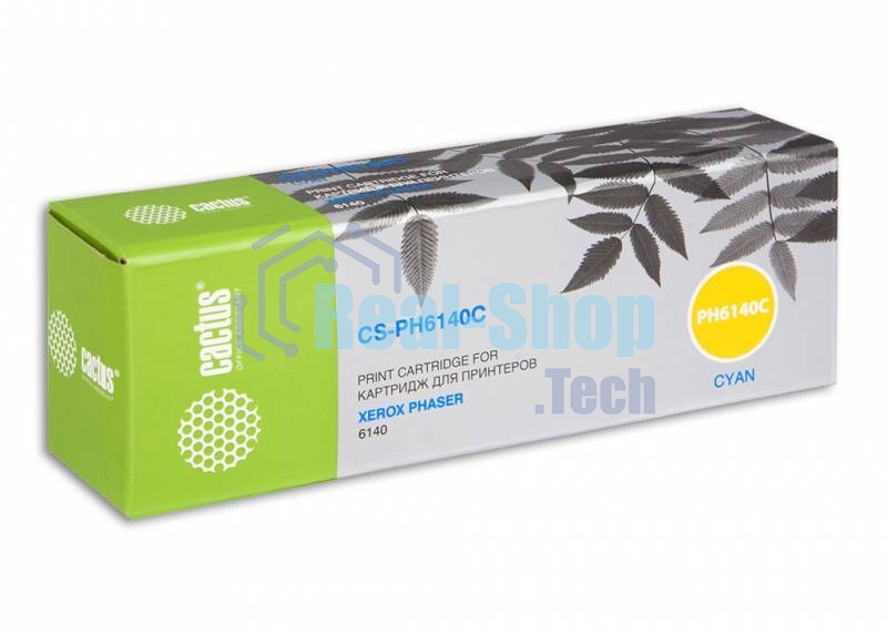 Картридж лазерный Cactus CS-PH6140C (106R01481) голубой (2000 стр.) для Xerox 6140