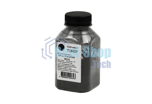 Тонер для HP LJ Pro M104/M132 (Net Product) черный, 70 г, банка