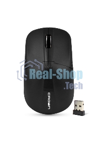 Мышь беспроводная Crown CMM-932W черный, 1000 dpi, радиоканал, USB, кнопки - 3