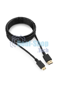 Кабель HDMI-miniHDMI Cablexpert CC-HDMI4C-10, 19M/19M, v2.0, медь, позол.разъемы, экран, 3.0м, черный, пакет