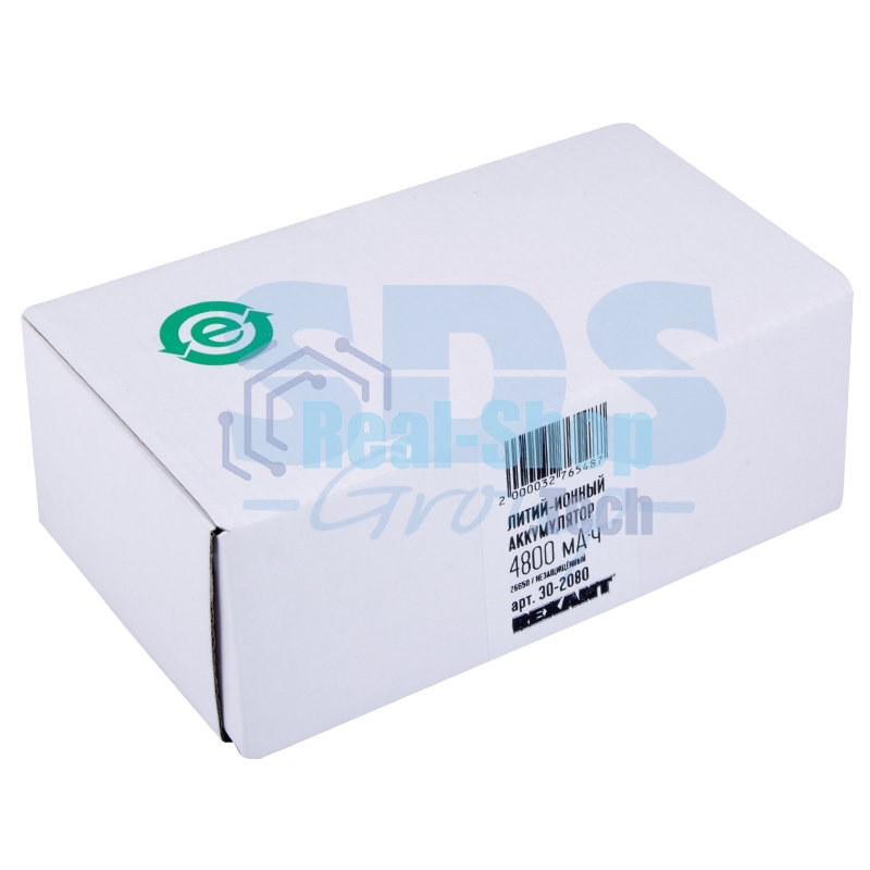 Аккумулятор Li-ion 26650 unprotected4800 mAH 3.7 В Rexant