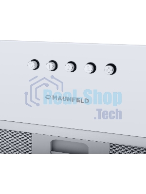 Вытяжка встраиваемая Maunfeld Crosby Power 50 белый, 50 см, 1050 куб. м/ч, 51.8 дБ