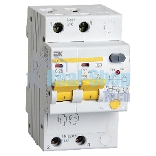 Выключатель автоматическийIek MAD12-2-025-C-030 Диф.автомат АД12М 2Р С2530мА ИЭК