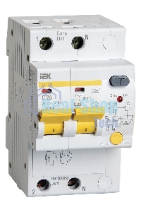 Выключатель автоматическийIek MAD12-2-025-C-030 Диф.автомат АД12М 2Р С2530мА ИЭК