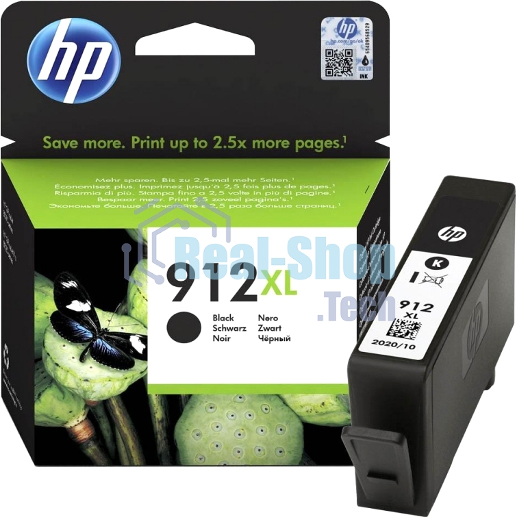 Картридж струйный HP 912 3YL84AE черный (825стр.) для HP OfficeJet 801x/802x
