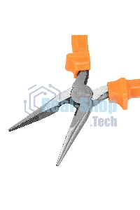 Длинногубцы Sparta Classic, 160 мм, прямые шлифованные, пластмассовые рукоятки