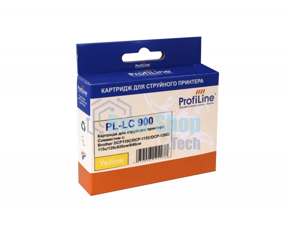 Картридж струйный ProfiLine PL-LC900Y для принтеров Brother DCP110C/DCP-115C/DCP-120C/115c/120c820cw/640cw Yellow водн