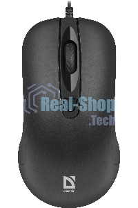 Мышь проводная Defender Classic MB-230 черный, 1600 dpi, USB, кнопки - 4