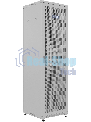 Шкаф коммутационный NTSS Премиум (NTSS-R42U6060PD) напольный 42U 600x600 мм пер. дв. перфор. металл 900 кг серый 510 мм 86 кг IP20 металл