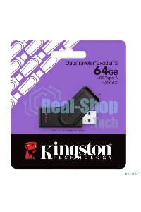 Флешка USB Kingston 64 Gb DataTraveler Exodia S DTXS/64 Gb USB 3.0 черный