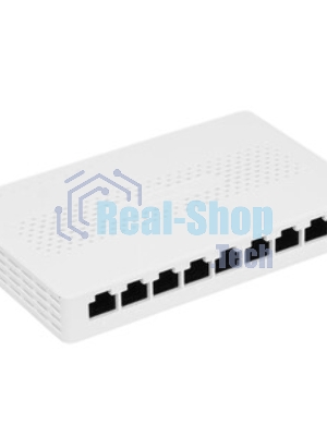 Коммутатор неуправляемый Tenda SM108, 8 портов, 8x2,5Gbит/с, настольный, пластиковый корпус