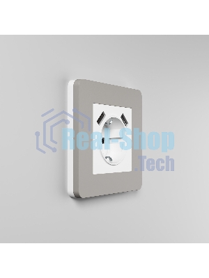 Рамка на 1 пост WERKEL Split (дымчатый/белый, soft-touch) W0013067