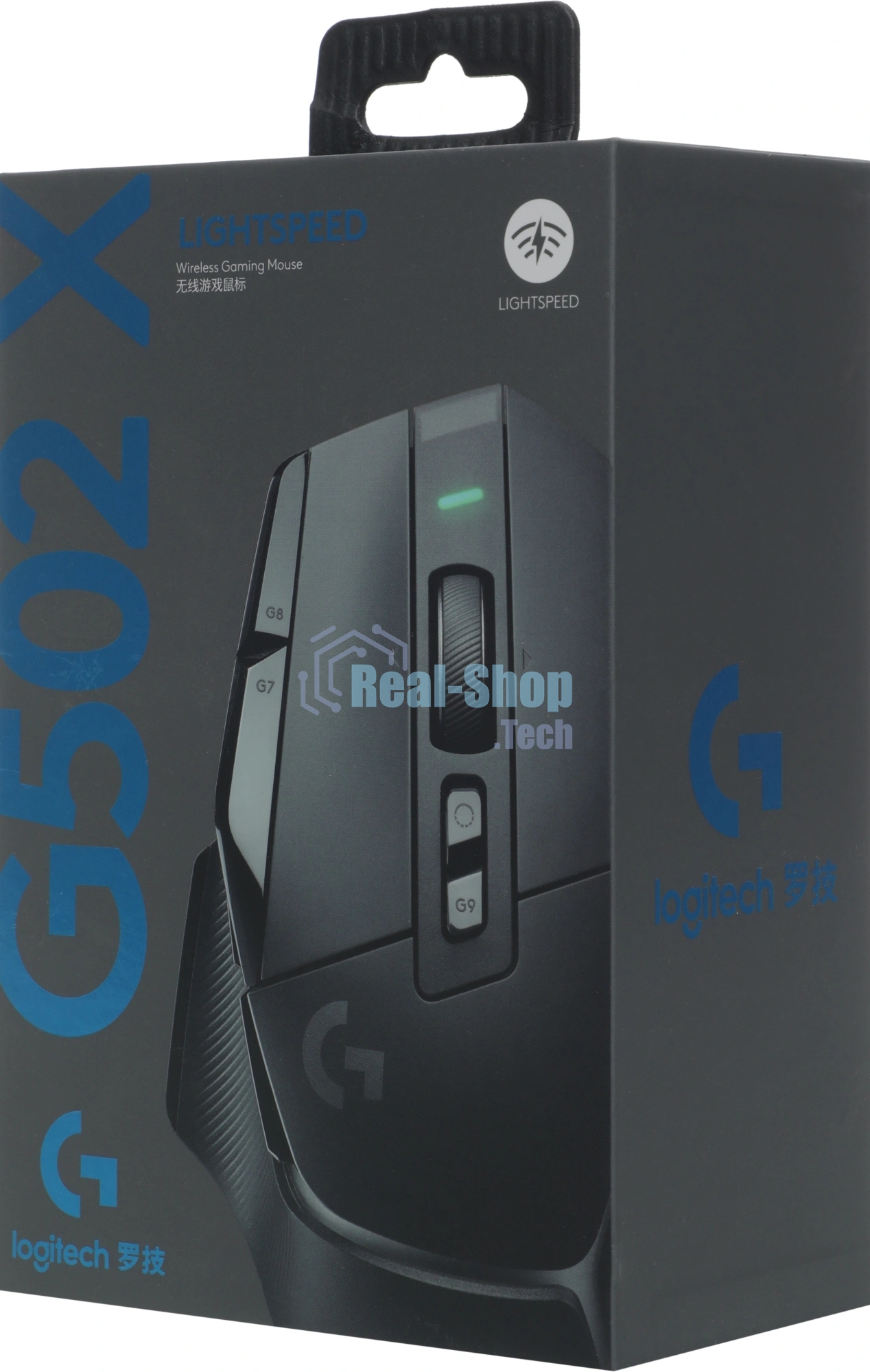 Мышь беспроводная Logitech G502 X LIGHTSPEED черный, 25600 dpi, радиоканал, USB, кнопки - 13