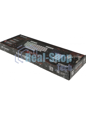 Клавиатура проводная Defender Dark Knight R GK-077, USB, черный/белый