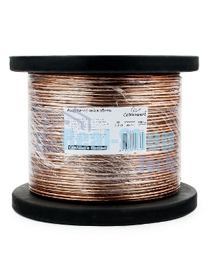 Акустический кабель Cablexpert CC-TC2x1,0-100M, прозрачный, 100 м, на катушке