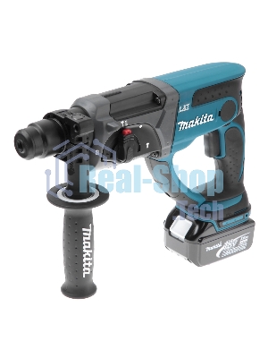 Перфоратор Makita DHR202RFE Перфоратор ак,SDS+, 18В,2х 3 Ач Li-ion,3реж,1.9Дж,0-4000у\м,3.5кг,чем,подсветка,совмест с 4 Ач Li-ion