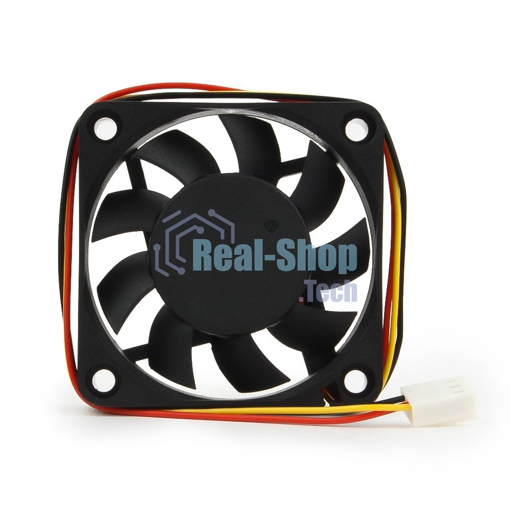 Вентилятор для корпуса Gembird D6015SM-3 черный, 60 мм, 4000 об/мин, 25 дБ, 3 pin