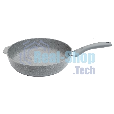 Сковорода 280/65мм с ручкой, АП (светлый мрамор) СМС281а