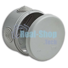 Рувинил 67025 Тусо.Коробка расп. для о/п, D = 80 мм, Н = 50 мм, 4 ввода, IP55 (св.-серая)