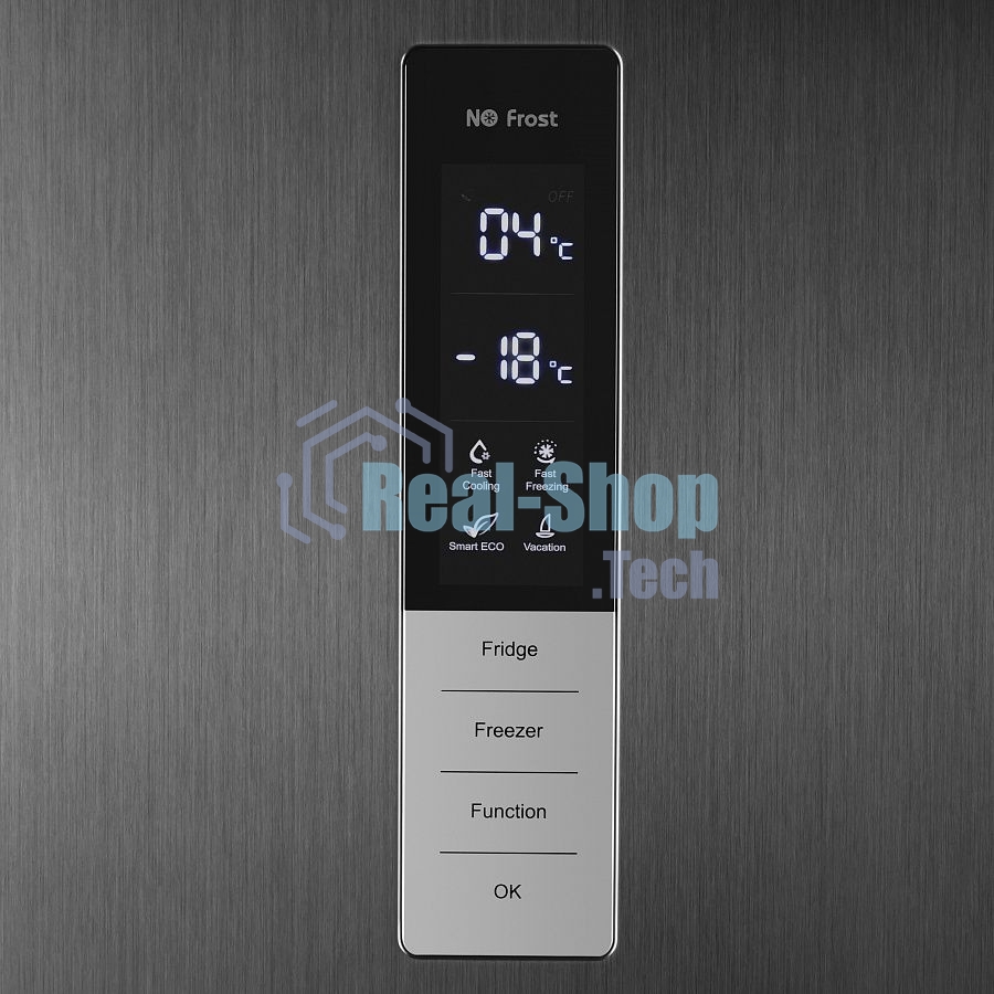 Холодильник Maunfeld MFF1857NFSB черный мат. инвертер двухкамерный 336/117л морозилка снизу