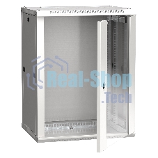 Шкаф LINEA W 15U 600x450 мм дверь стекло, RAL7035 ITK
