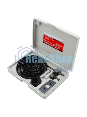 Набор коронок Matrix набор кольцевых пил по дереву 19-127мм 12 предм.