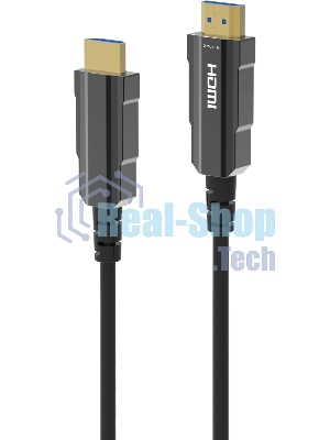 Кабель аудио-видео Digma HDMI (m)/HDMI (m) 50м. позолоч.конт. черный (HDMI-AOC2.1-50)