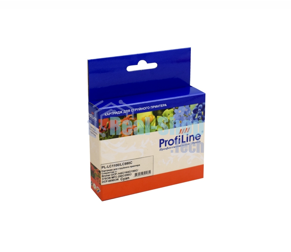 Картридж струйный ProfiLine ProfiLine для принтеров Brother PL-LC1100/LC980C DCP -145C/165C/195С/375CW MFC-250C/290C/DCP-6690CW Cyan водн